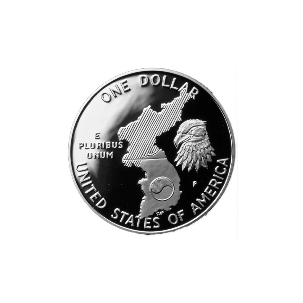 Pièce de 1 dollar du Mémorial de la Guerre de Corée (États-Unis) 1991-P