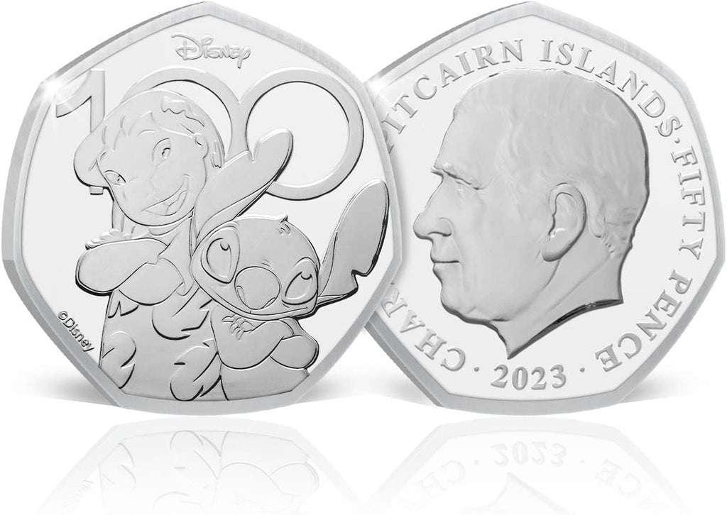 Disney 100th Anniversary Annual Set van 6 munten 2023 Brilliant Uncirculated 50p £2 £5