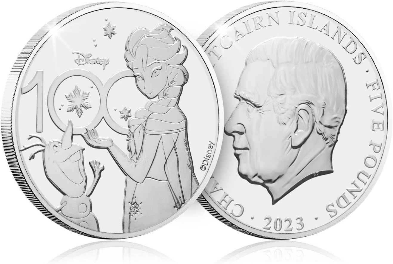 Disney 100th Anniversary Annual Set van 6 munten 2023 Brilliant Uncirculated 50p £2 £5
