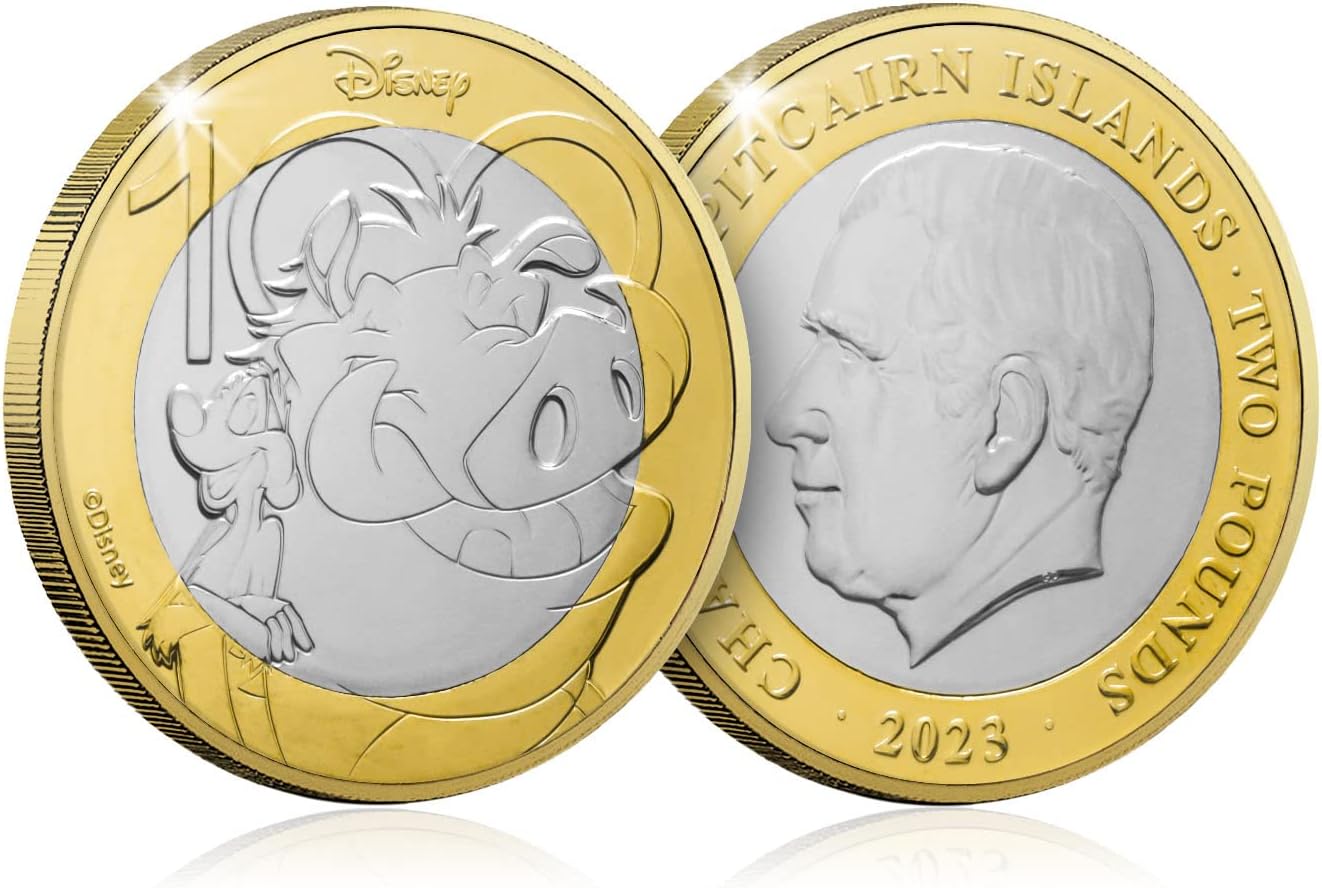 Disney 100th Anniversary Annual Set van 6 munten 2023 Brilliant Uncirculated 50p £2 £5