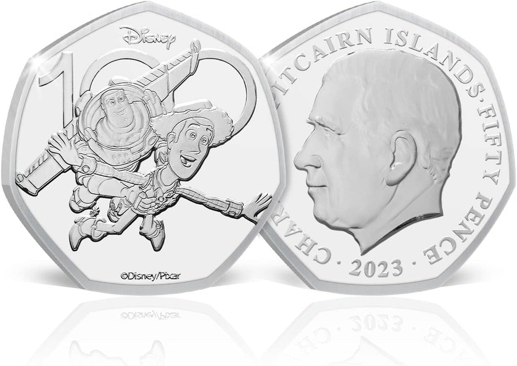 Disney 100th Anniversary Annual Set van 6 munten 2023 Brilliant Uncirculated 50p £2 £5