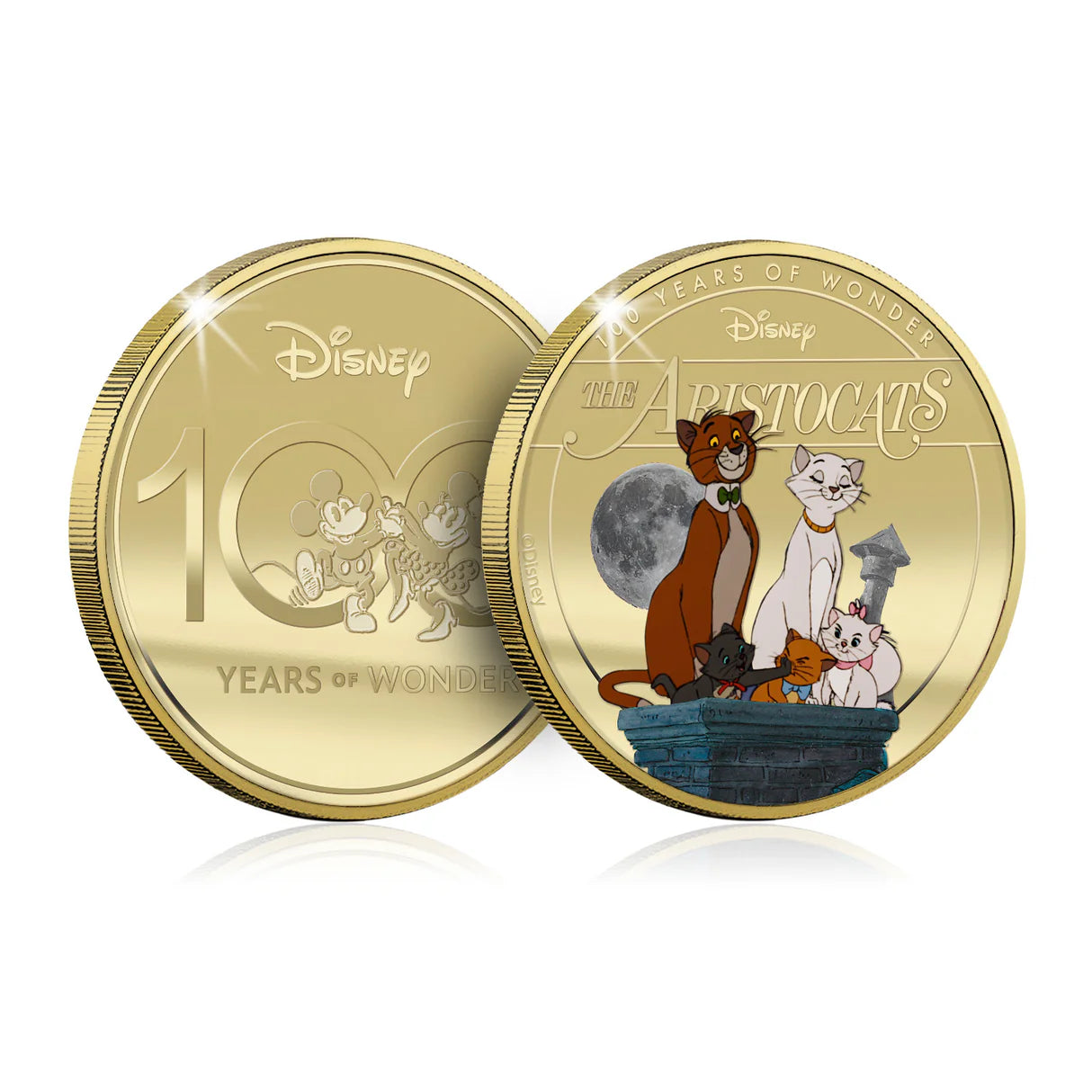 Aristocats  verguld 44mm