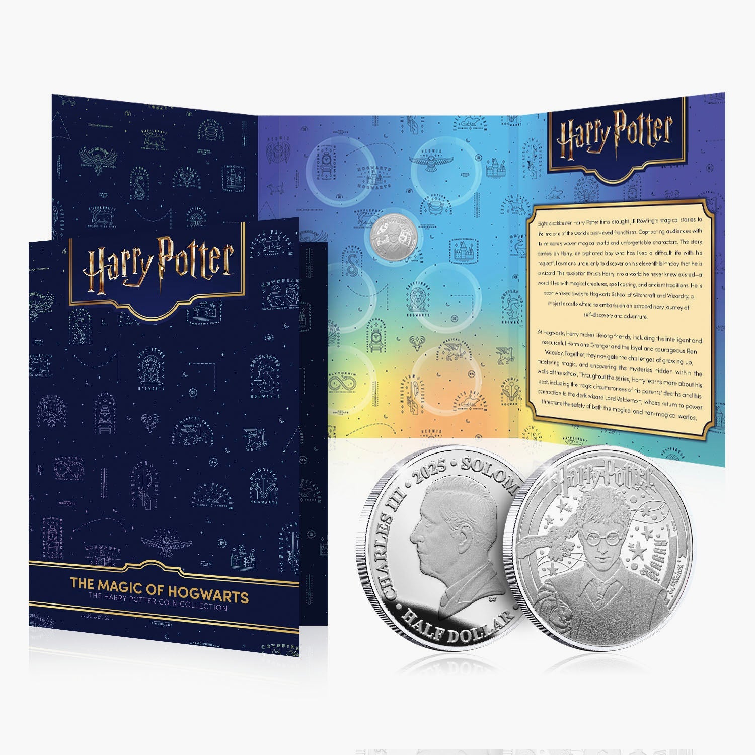 2025 De Magie van Zweinstein Harry Potter .999 Zilveren Vergulde Munt