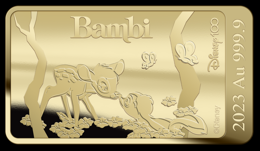 Bambi Goudbaar – Disney 100 Jaar (1/100 oz)