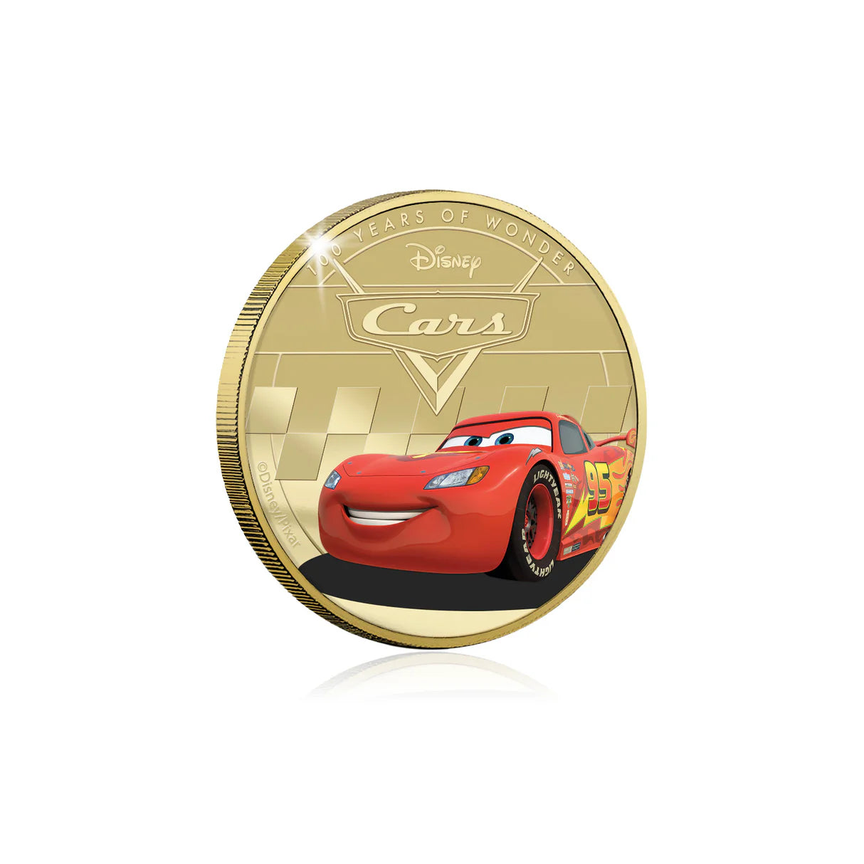 Cars verguld 44mm