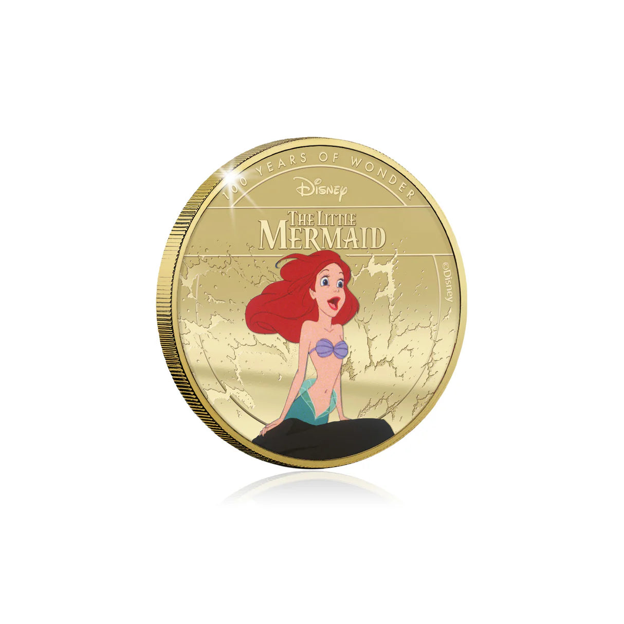 Petite Sirène plaquée or 44 mm