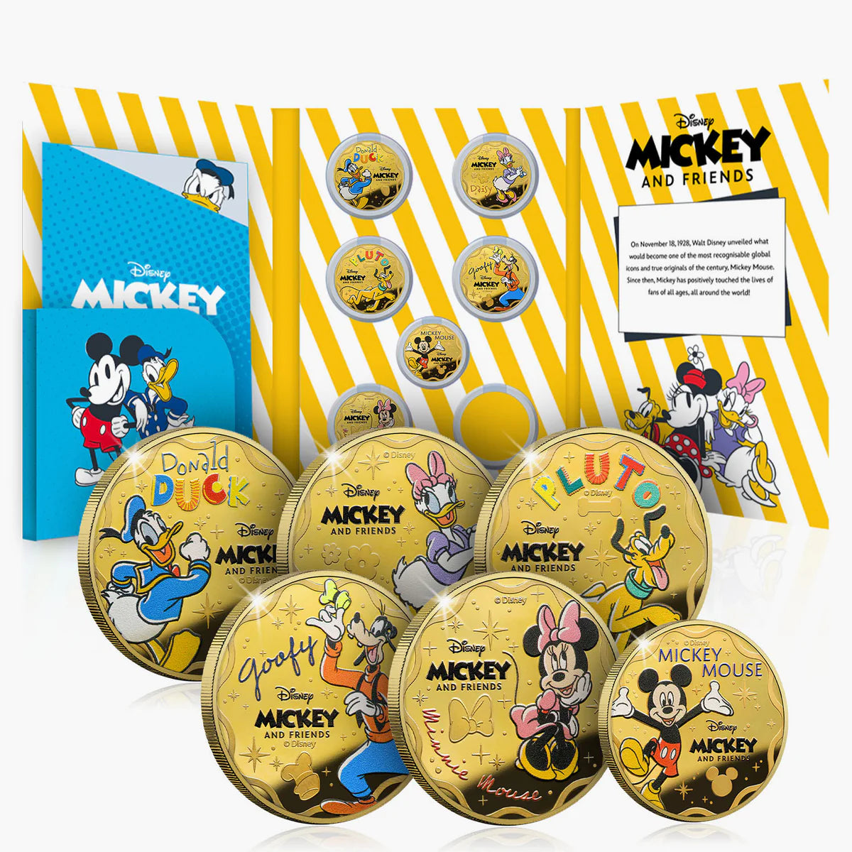 Coffret de pièces Disney officielles Mickey Mouse et ses amis pour toujours 2025