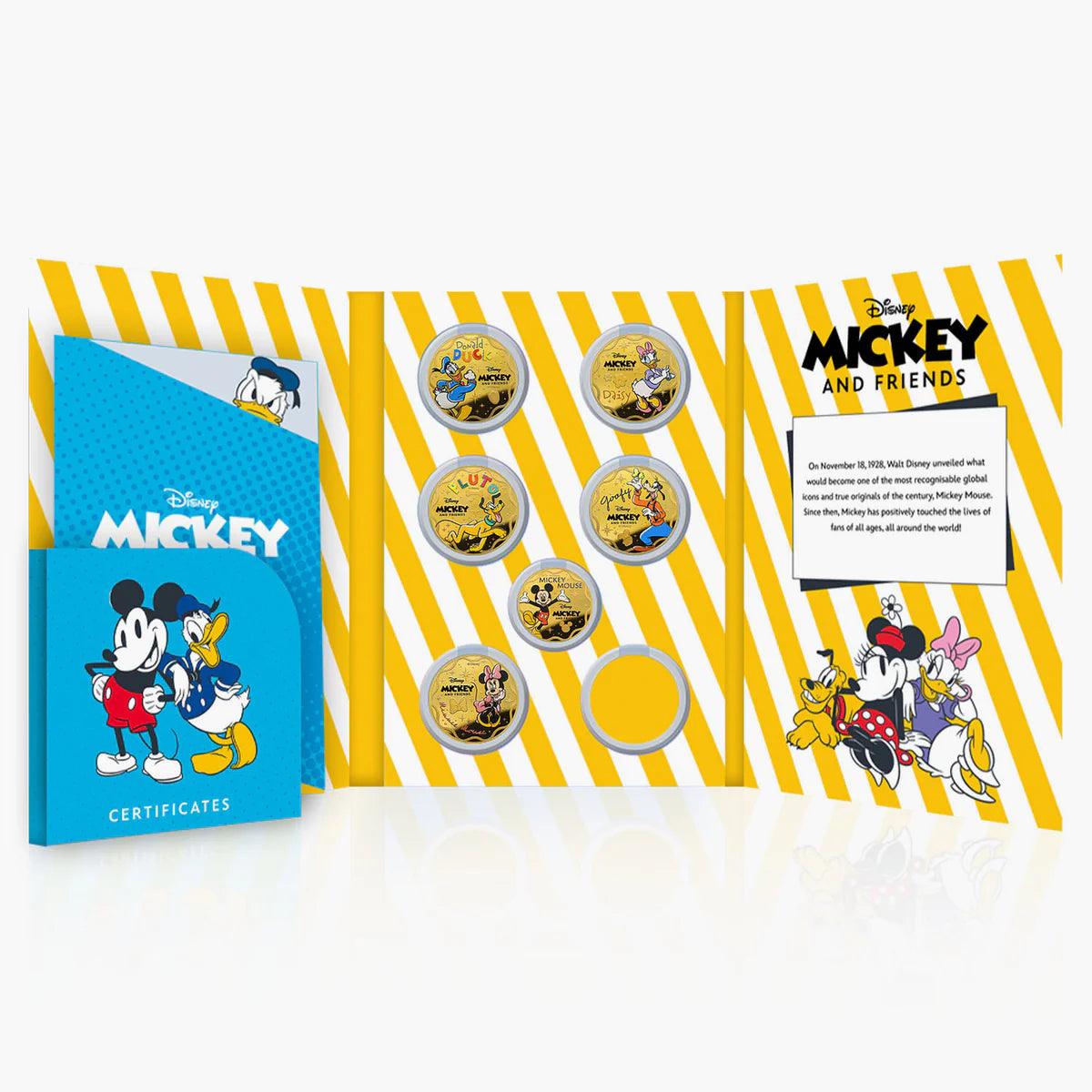 Coffret de pièces Disney officielles Mickey Mouse et ses amis pour toujours 2025