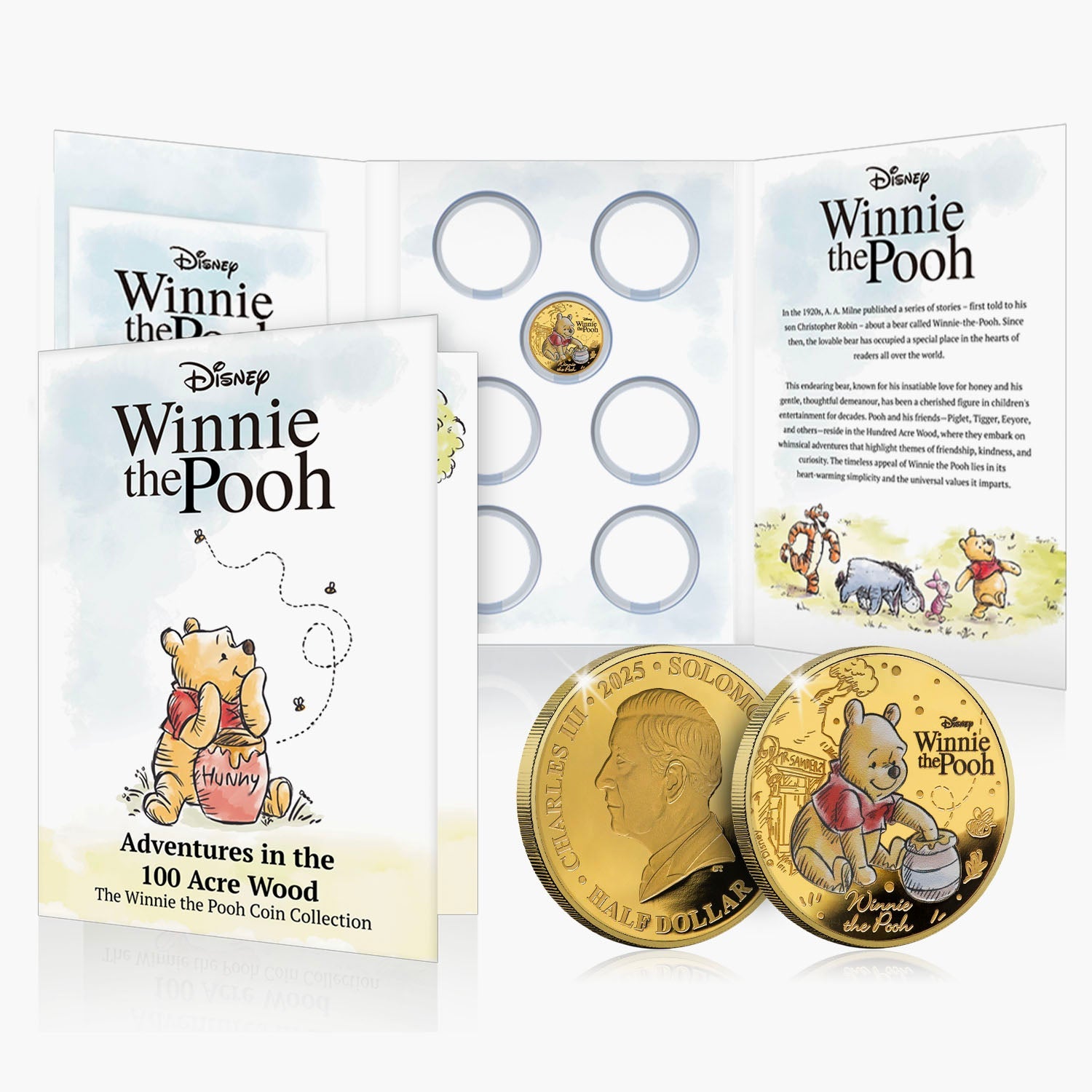 2025 Flex; annuleer elk moment Winnie de Poeh 24-karaats vergulde munt