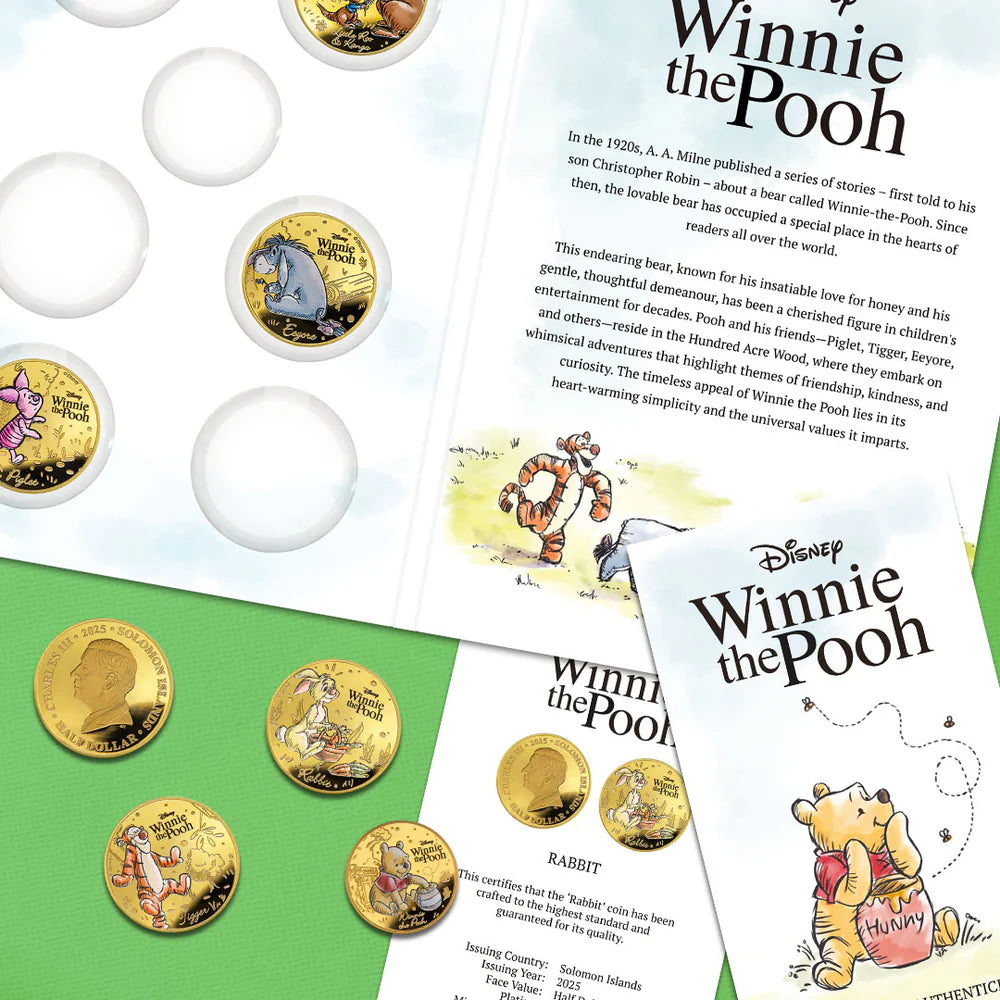 Avonturen in het 100-Bunderbos Winnie de Poeh Complete Muntencollectie 2025
