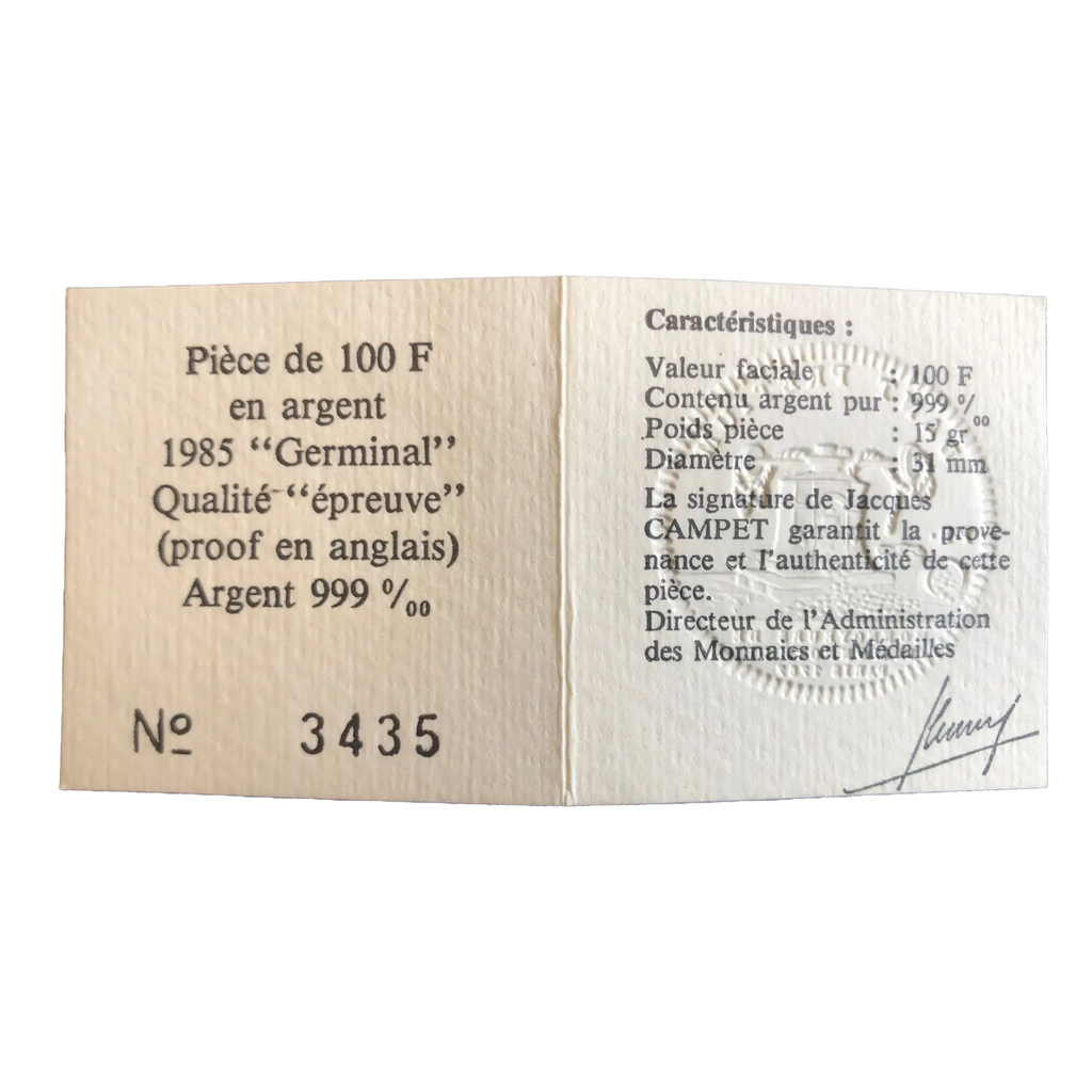Émile Zola — 100 Frank Zilver 1985