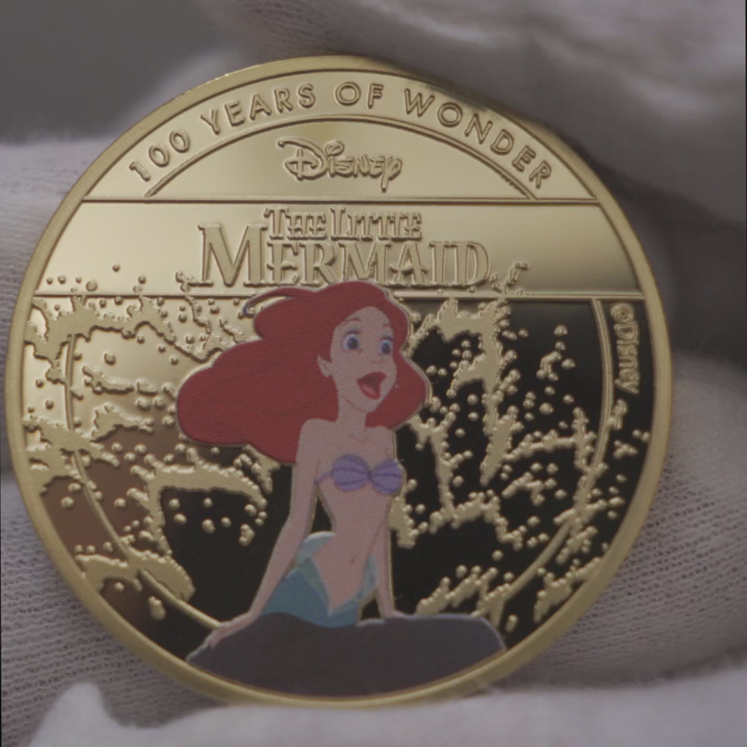 Petite Sirène plaquée or 44 mm