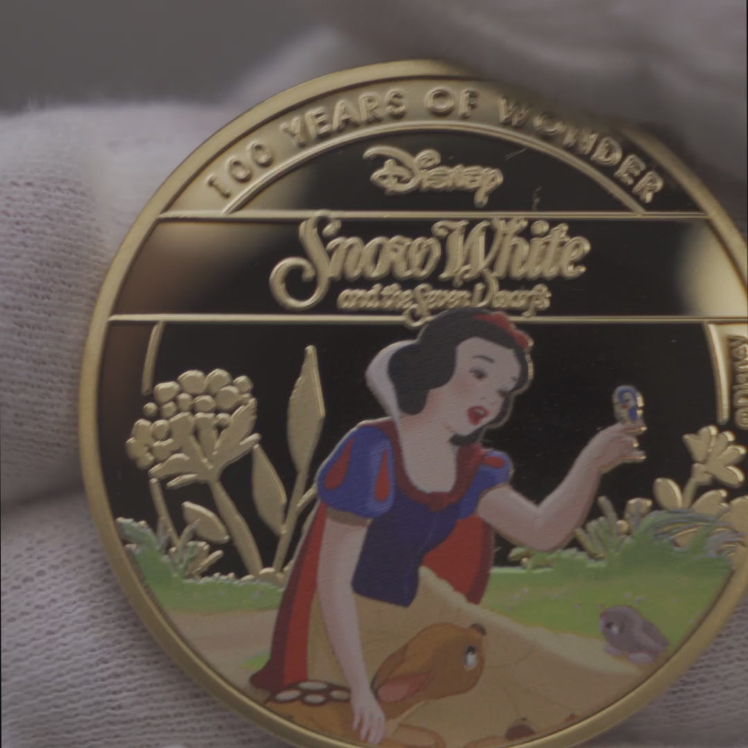 Plaqué or Blanche Neige 44 mm