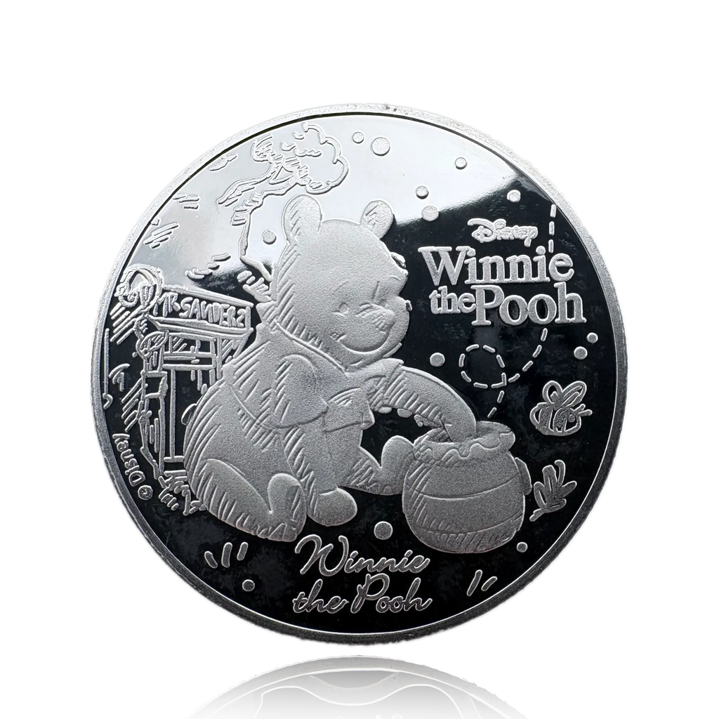 Puur zilver Winnie de Poeh Verzamelmunt